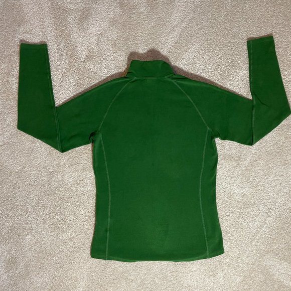 The North Face Green Fuzzy Pull over jacket - Picture 2 of 5